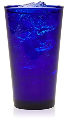 Juego De 8 Vasos Libbey Cobalt Flare Tumbler