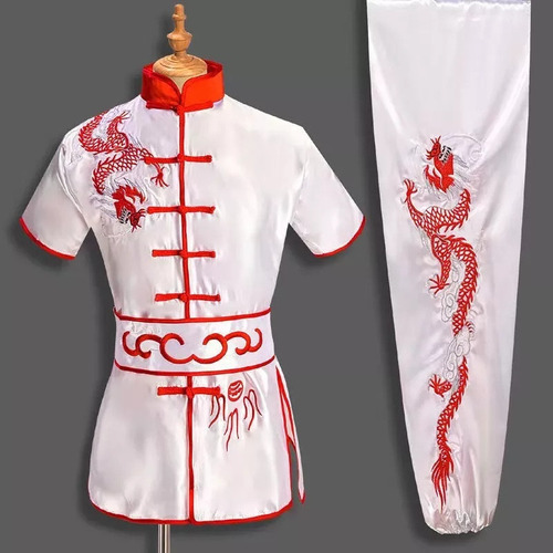 Artes Marciales Kungfu Bordado Ropa Negra + Pantalón