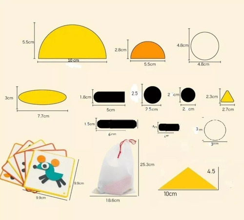 Imagen 6 de 7 de Rompecabezas Puzzle Juego Madera Montessori 39 Piezas Niños