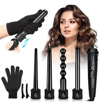Comprar Rizadora De Cabello Yunduo Ferros Profesionales Intercambiable Para Ondas 19-25mm 4 En 1 Tecnología Antifrizz Temperatura Ajustable Cerámicas Calentamiento Rápido 30S