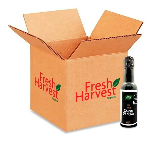 Caja Con 25pz De Salsa De Soya Fresh Harvest 190ml
