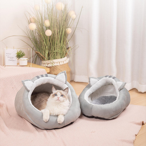 Lindo Nido Para Gatos Semicerrado, Cama Para Mascotas De S