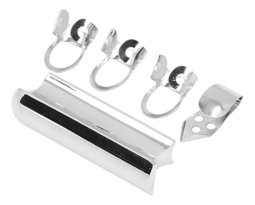 PĂșas De Guitarra Con Barra Deslizante De Acero Macizo Para E