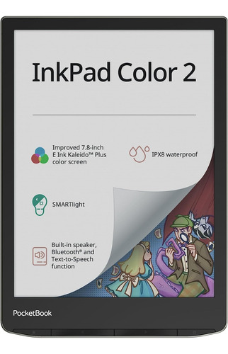 Pocketbook Inkpad Color 2 E Reader Tela Hd 7,8p 