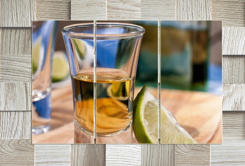 Cuadro 60x90cm Tequila Tragos Shots Bar