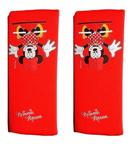 Imagen 2 de 5 de Juego Cubre Cinturon Seguridad Auto Chicas Disney Minnie