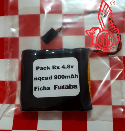 Pack Niquel Cadmio Rx 4.8v 900mah Ficha Futaba Receptor