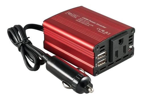 Convertidor De Carro Dc 12 V A 110 V Ac Con Cargador Usb