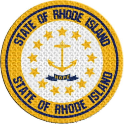 Parche Escudo Circular Estados Unidos Rhode Island