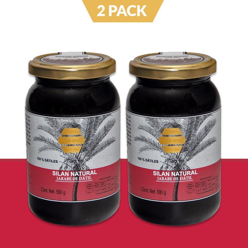 Silan Natural, Jarabe De Datil, 2 Pack, 2 Frascos De 500 Gr