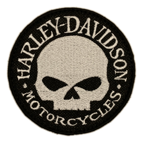 Harley G-skull - Velcro - Parche Bordado Vk