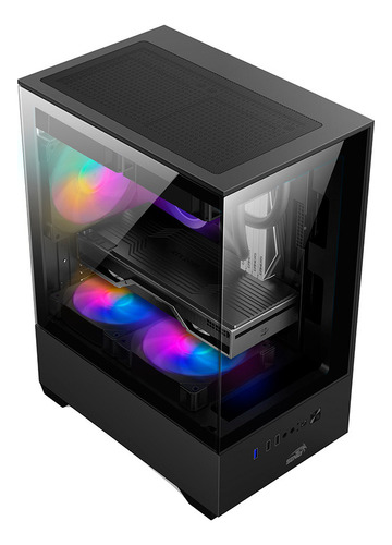 Gabinete Gamer Sentey H11 Frgb 5 Fans Rgb Negro Negro