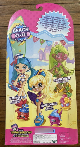 Muñeca Shopkins Shoppies Sandi Shores (Usado)