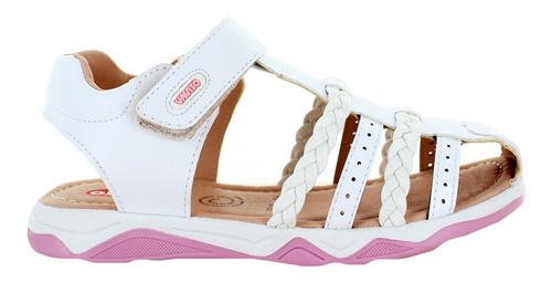 Imagen 3 de 8 de Vavito Sandalia Casual Blanco/rosa Para Niña 80856