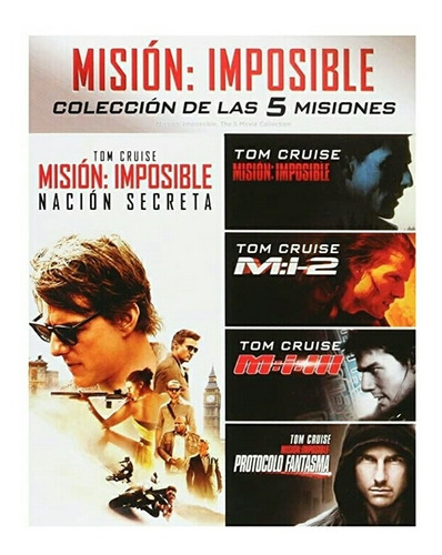 Misión Imposible Colección 1-5 Blu Ray Películas Nuevo