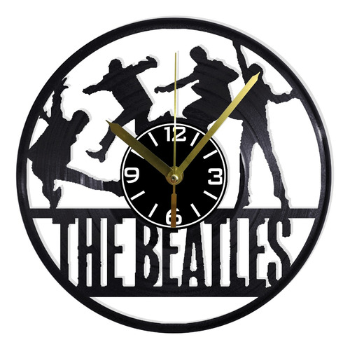 Reloj Pared Disco Vinilo Acetato Decoración The Beatles 06