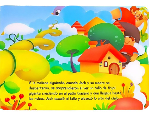 Libro Infantil Cuento Jack Y Los Frijoles Troquelado Niños