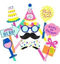 Comprar Kit Imprimible Pack Photo Props Cumpleaños Fiesta 2 Editable