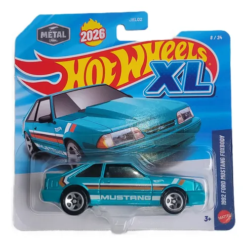 Carrinho Hotweels Xl Ford Mustang Foxbody 1992 Escala 1:43 | Frete