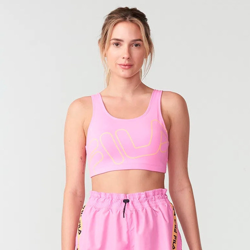 Top De Mujer Fila Essential Ii Rosa/laranja