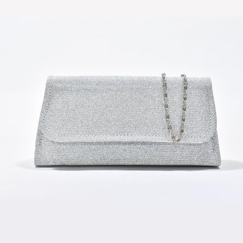 Sobre Cartera  Clutch De Fiesta Lurex Brillos Con Cadena 