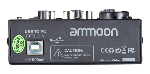 Ammoon Age03 5-channel Mini Mic-line Mixing Console Mixer
