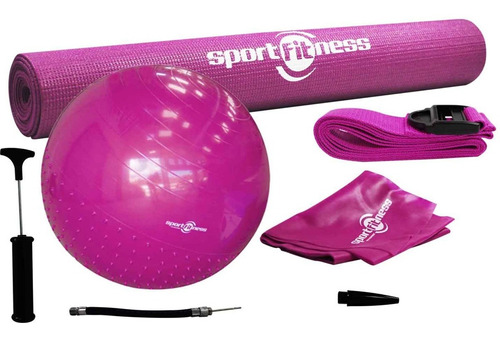 Kit Yoga Pilates, Balon, Tapete, Riata, Sportfitness 070339