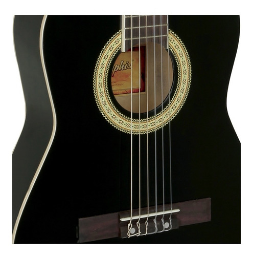 Violão clássico infantil Tagima Memphis AC-34 para destros black verniz brilhante