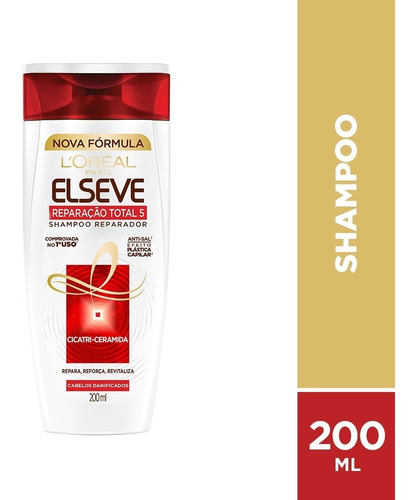 Shampoo Reparação Total 5 Elseve 200ml L'oréal Paris