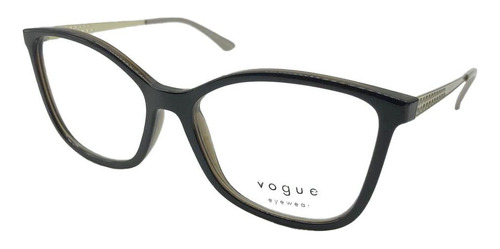 Óculos De Grau Armação Vogue 0vo5334l Marrom