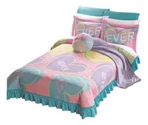 Comprar Colcha Forever Concord Microfibra Matrimonial Rosa