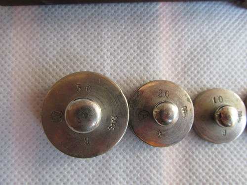 Antiguo Pesero De Precision Casi Completo Con Estuche #l