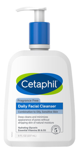 Limpiador Facial Diario Cetaphil Piel Mixta A Grasa Sensible