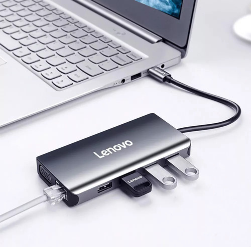 Hub Usb Tipo C 8n1 Usb 3 Ethernet Hdmi Para iPad Pro 11 2018