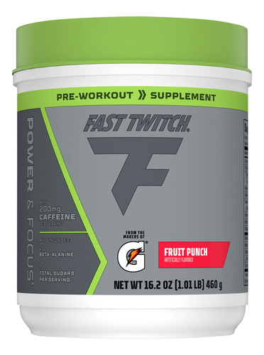 Fast Twitch, Mezcla De Suplemento Pre-entrenamiento Con Cafe