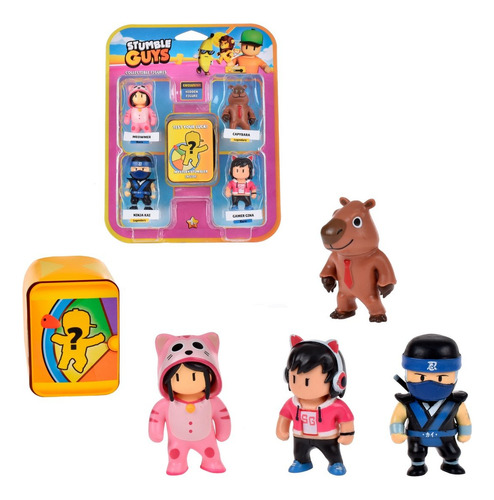 Pack 5 Figuras 5 Cms Stumble Guys - Ninja Kai