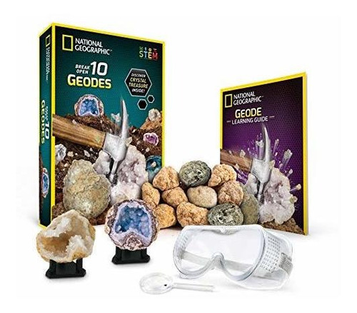 Break Open 10 Premium Geodes - Incluye Gafas, Guía De ...