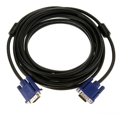 Cable Vga 20 Mts. M/m, C/ferrita, Conector Azul Fact/bolt