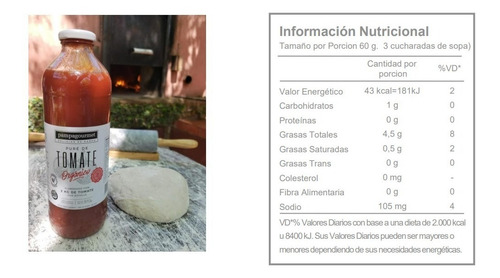 Pampa Gourmet Pure De Tomate Organico X 500grs
