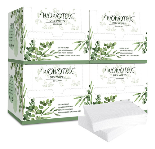 Toallas Faciales Desechables Biodegradables Wowotex 240