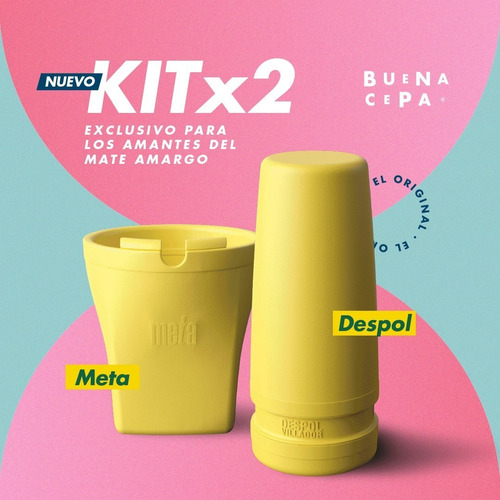 Set Matero - Despolvillador De Yerba + Meta Mate Buena Cepa