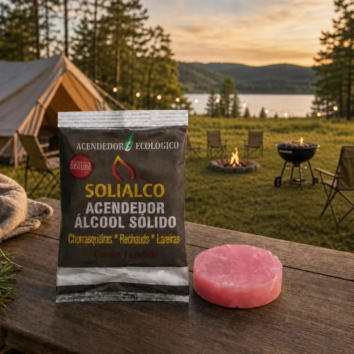 200 Acendedor Pastilha Alcool Solido Churrasqueira Carvão Fogão a Lenha Lareiras Rechaud Camping