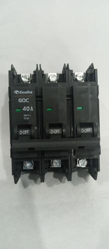 Breaker Superficial 40amp 3 Polo Exceline Gqc-40-a