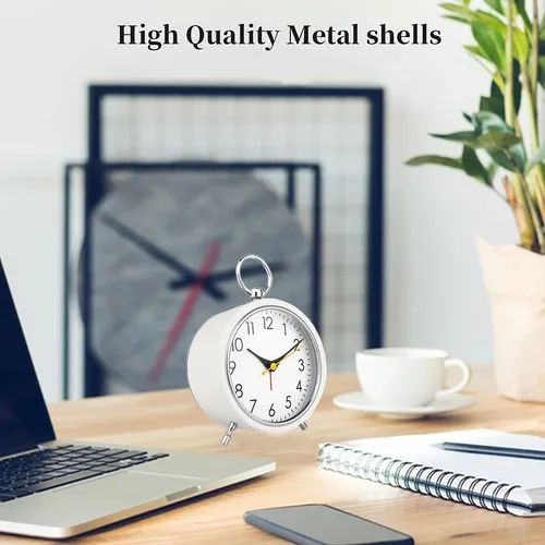 Maxspace Reloj Despertador Pequeno Reloj De Mesa A Pilas Co