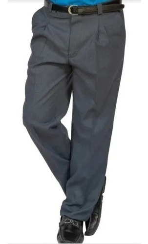 Pantalon De Sarga Gris Escolar, Colegial. Talle 36 Al 50