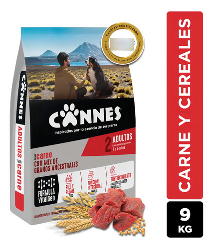 Cannes Adulto Carne Y Cereal 9kg | Mdr