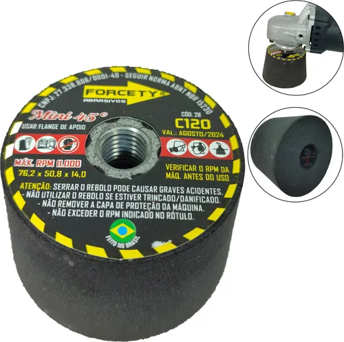 comprar Rebolo Para Esmerilhadeira Em Corte De Porcelanato Marmore Grão 120