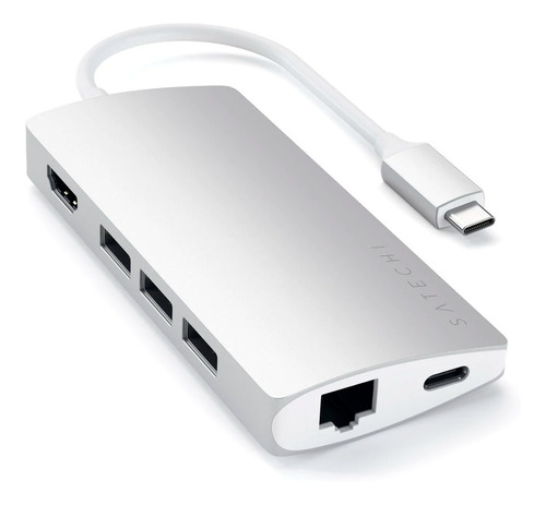 Hub Adaptador Usb-c Hdmi 4k/ Usb 3.0/ Red/ Sd Msd Satechi