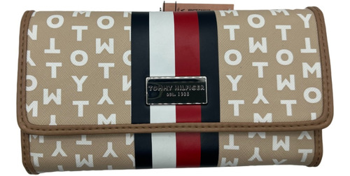 Billetera Tommy Hilfiger Mujer Original  3 Cuerpos 