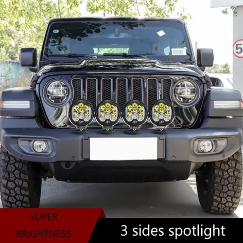 A Par Faros Led Luz Blanca Potentes Redondo 50w Alta /baja5